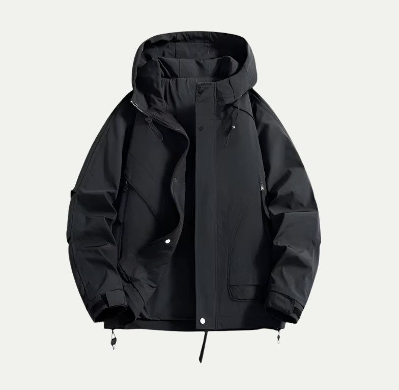 Wasserdichte Jacke für Herren | Leicht mit verstellbarer Kapuze 4