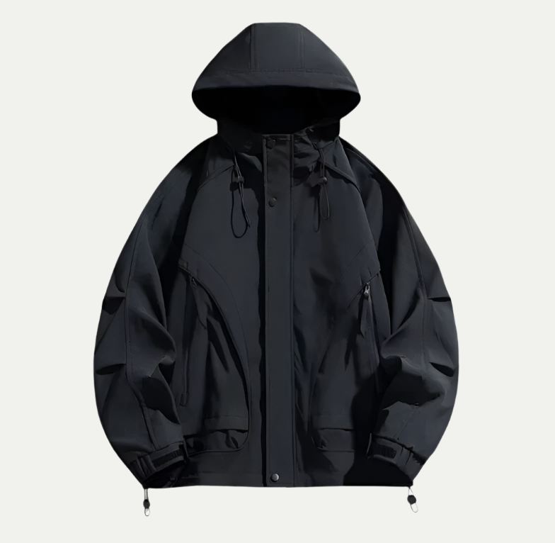 Wasserdichte Jacke für Herren | Leicht mit verstellbarer Kapuze 5