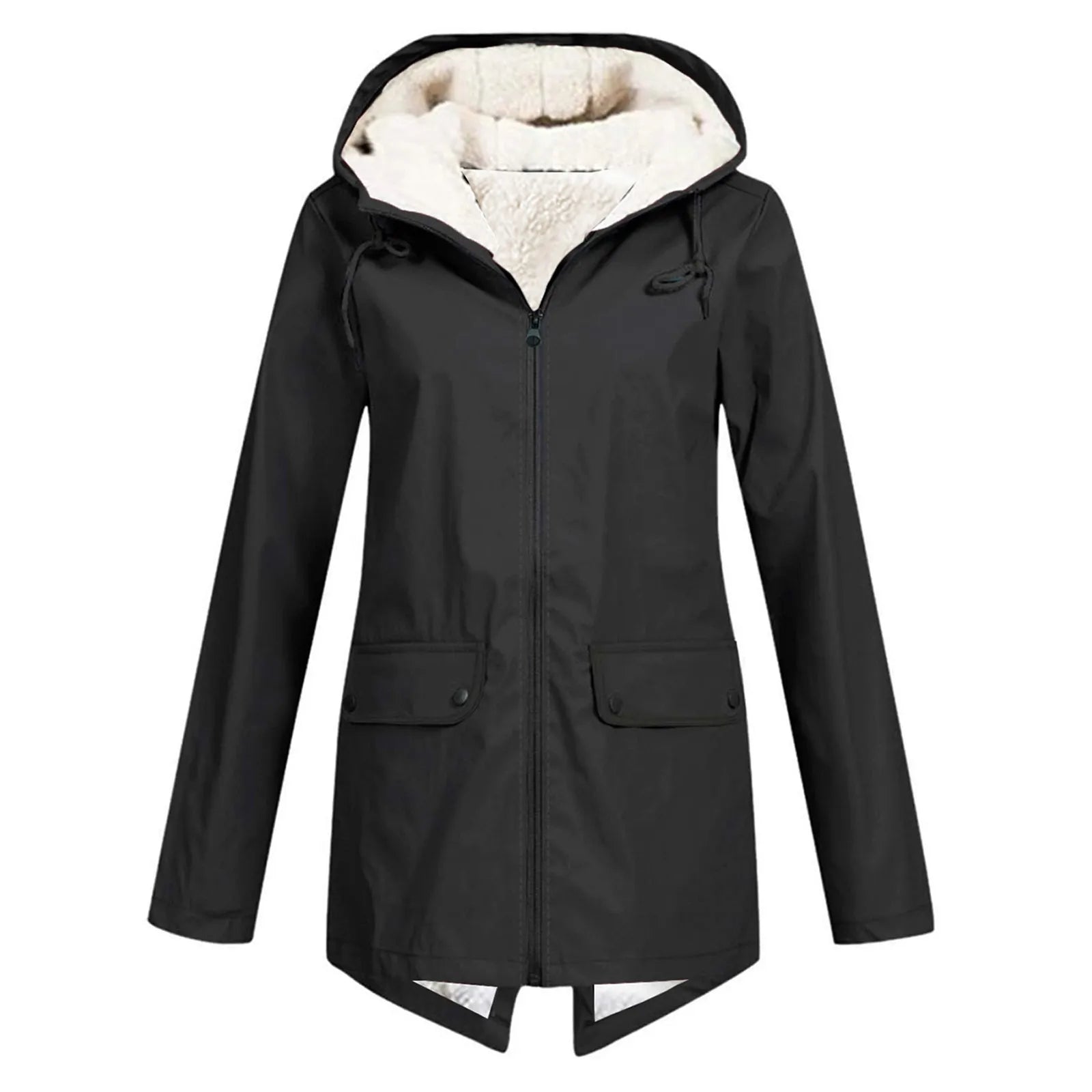 Wasserdichte Regenjacke für Damen | Kapuze, funktionales Design