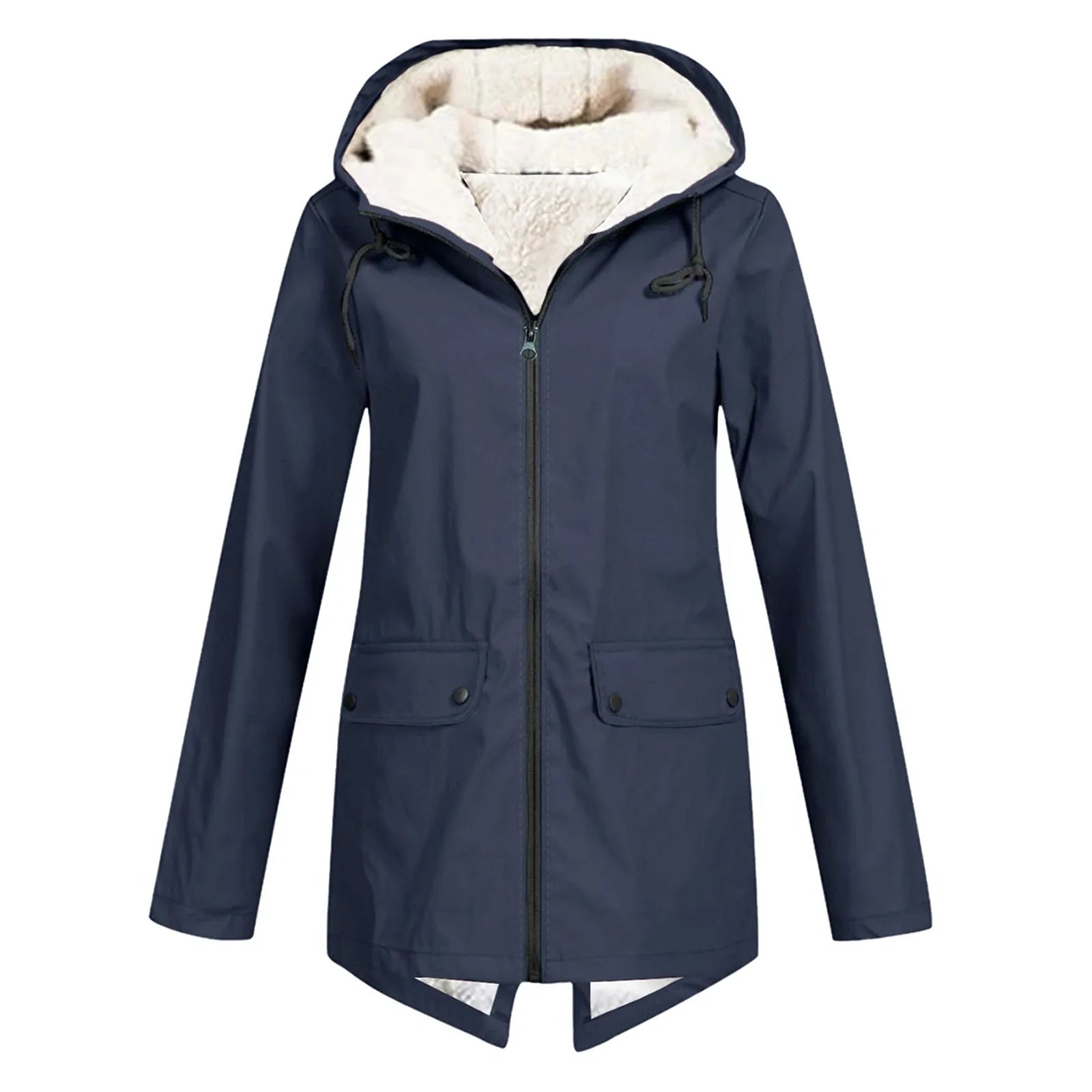 Wasserdichte Regenjacke für Damen | Kapuze, funktionales Design