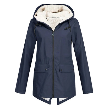 Wasserdichte Regenjacke für Damen | Kapuze, funktionales Design 7