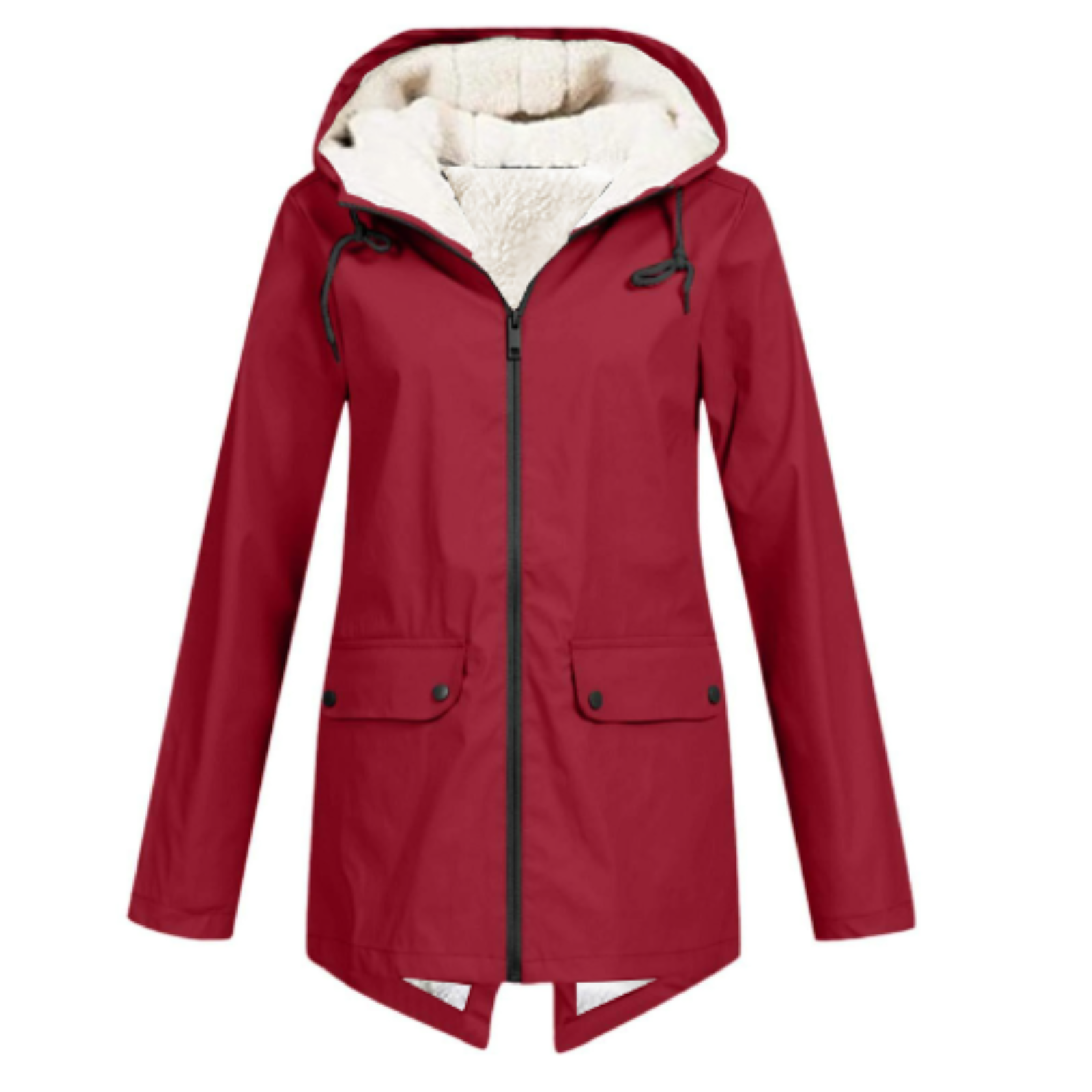 Wasserdichte Regenjacke für Damen | Kapuze, funktionales Design