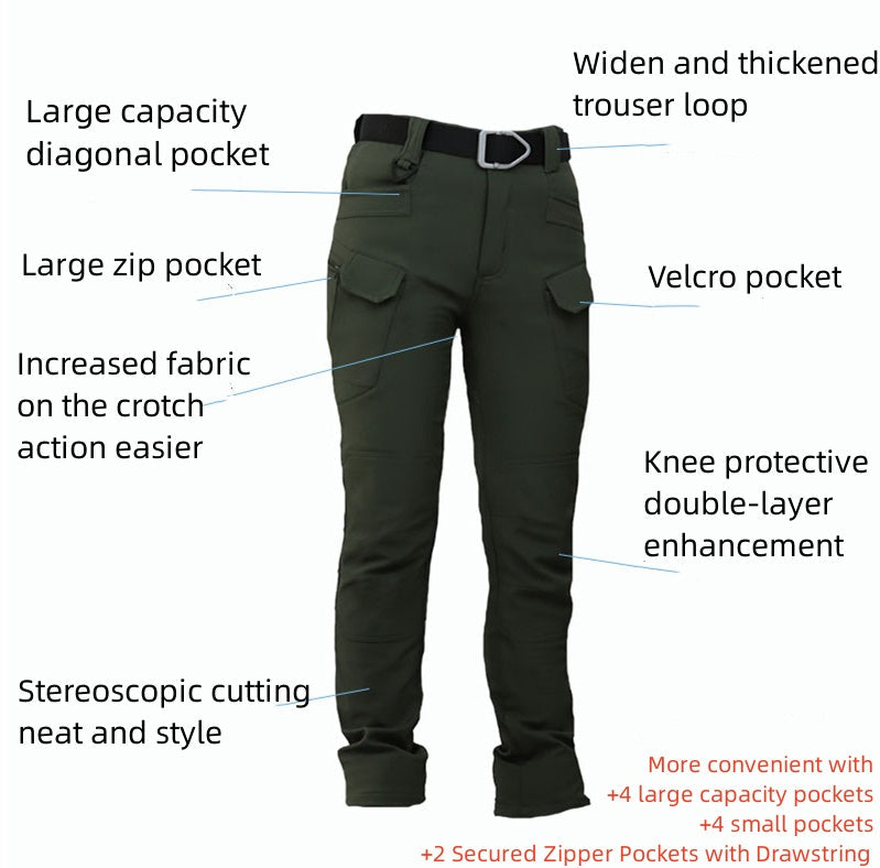 Wasserdichte Softshell-Winterhose für Herren 3