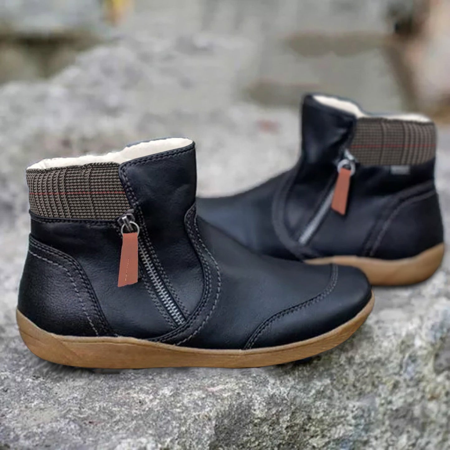 Wasserdichte Stiefel für Damen | Doppelreißverschluss 1