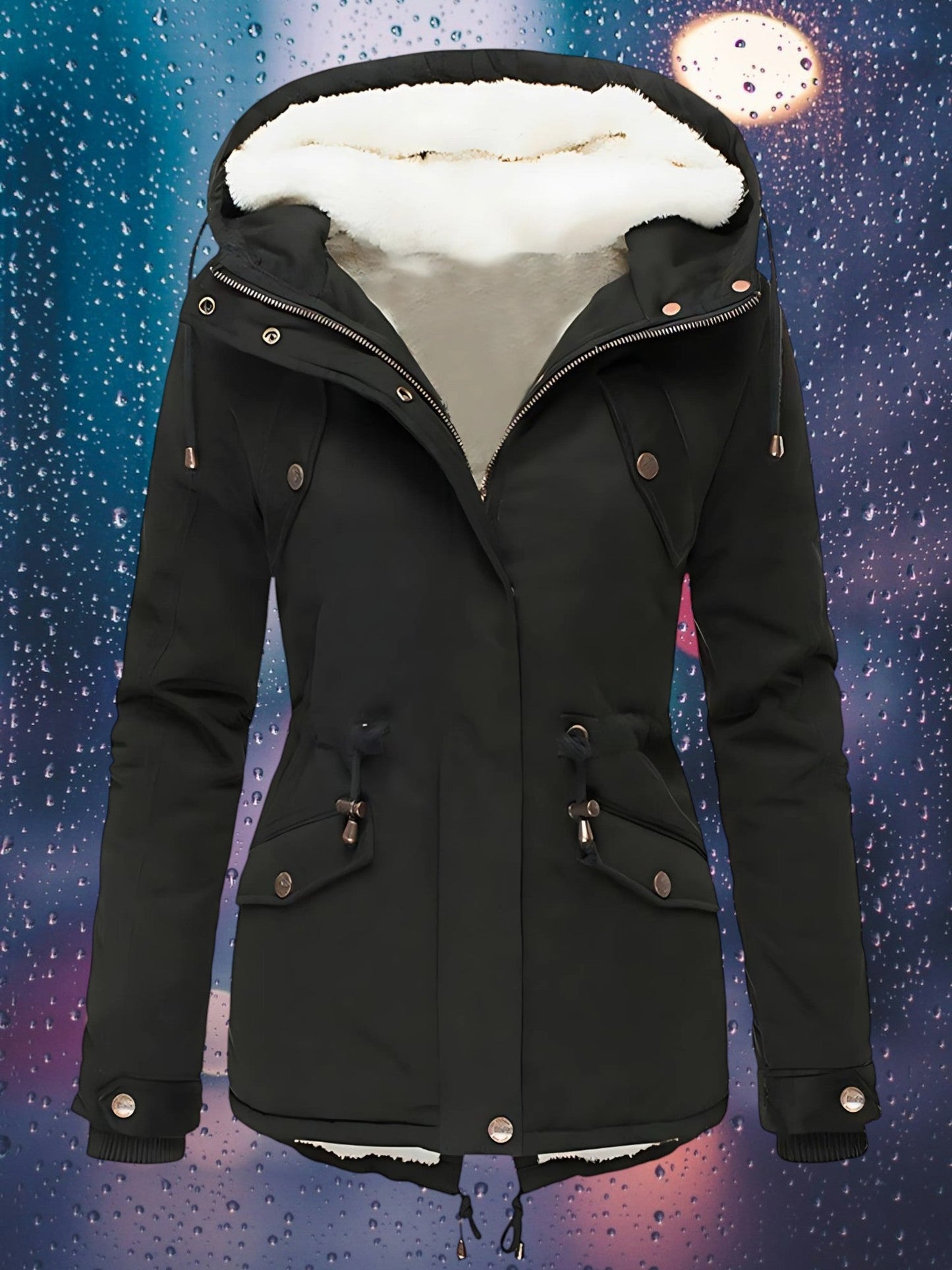 Wasserdichte Winterparkajacke | Abnehmbare Kapuze 4