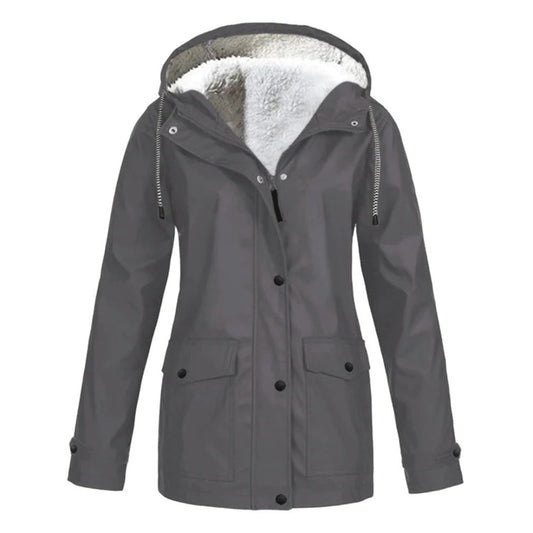 Wasserdichter Wollmantel für Damen | Mittellang 0