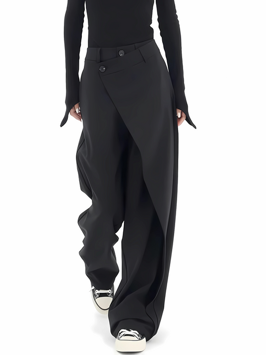 Weite Hose Damen, Asymmetrischer Schnitt | Lässig Elegant 0