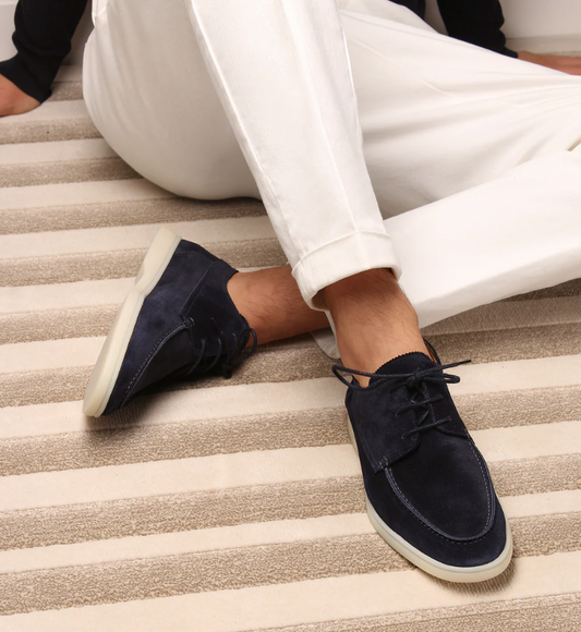 Wildleder Loafer Mit Spitze Für Männer 0
