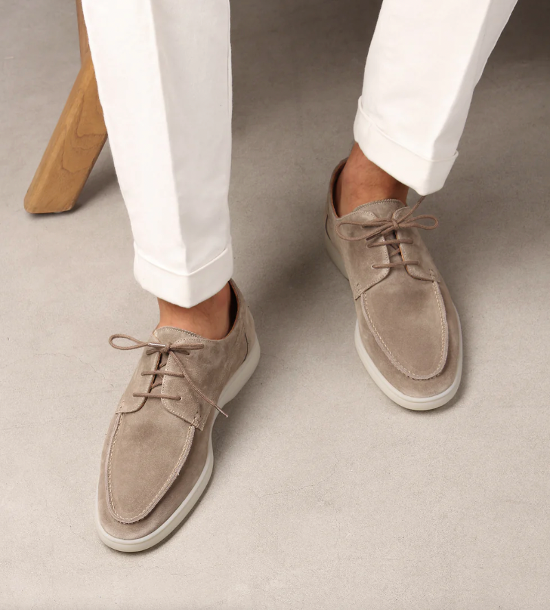 Wildleder Loafer Mit Spitze Für Männer 4