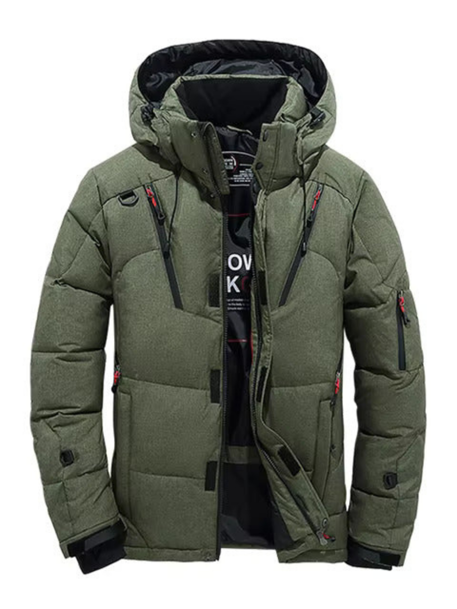 Winter-Daunenjacke für Herren | Gesteppt, mit Kapuze 0