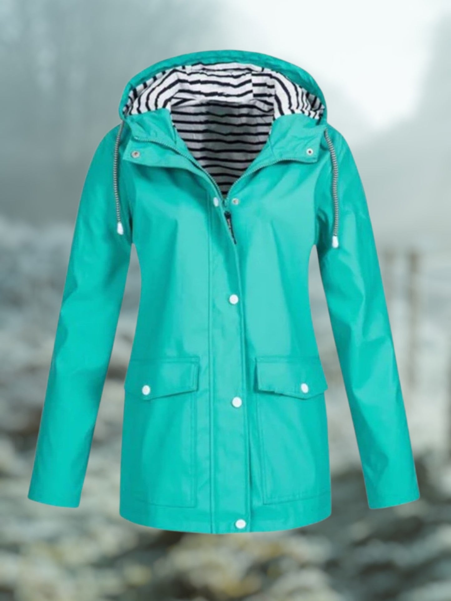 Winter-Regenjacke mit Kapuze | Wasserdicht 2