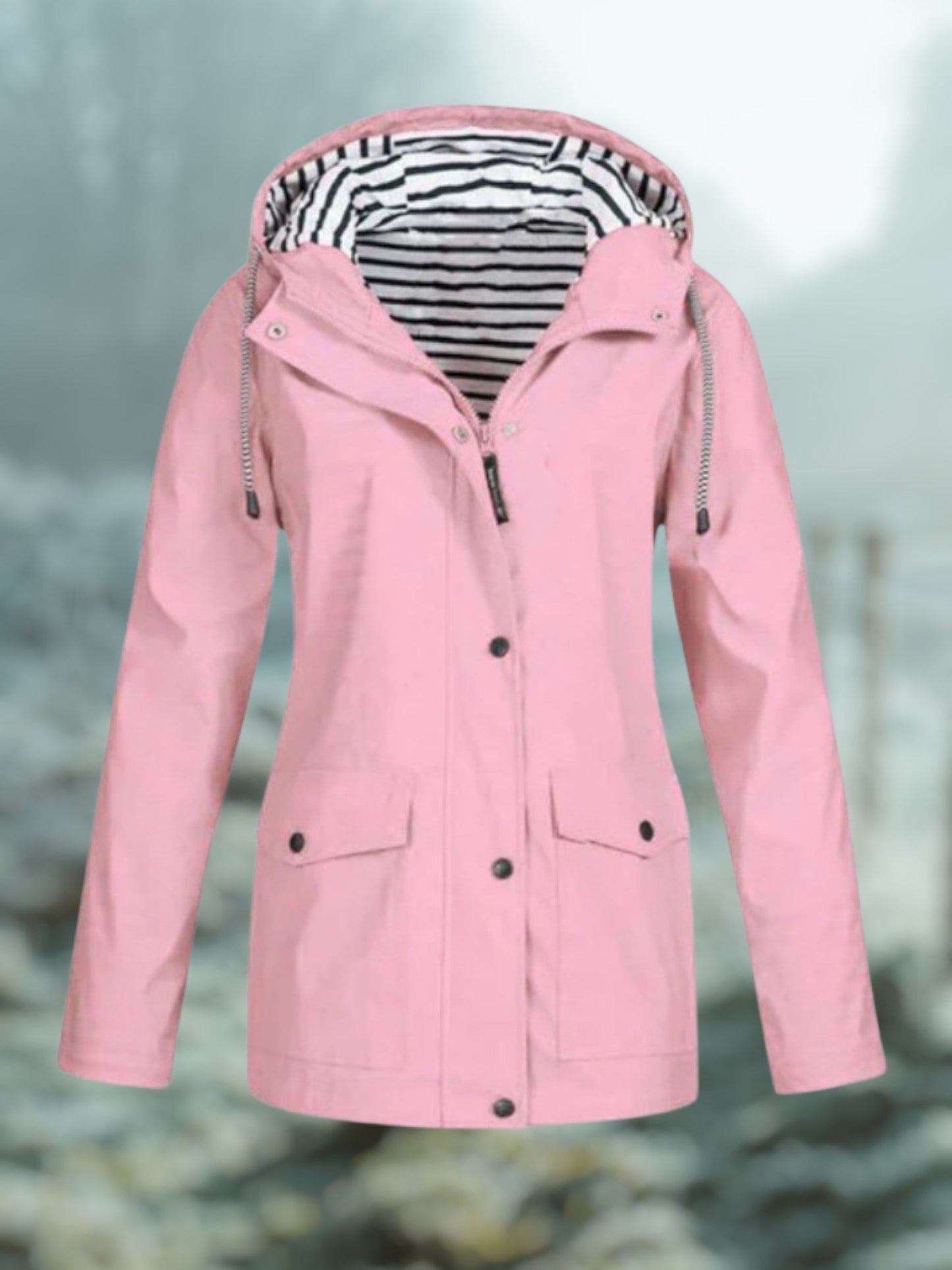 Winter-Regenjacke mit Kapuze | Wasserdicht 4