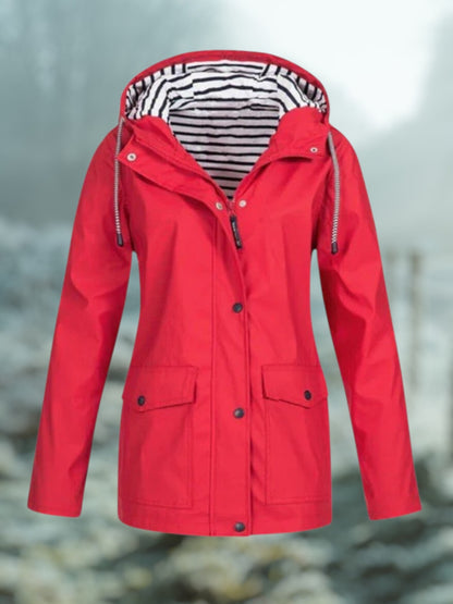 Winter-Regenjacke mit Kapuze | Wasserdicht 5
