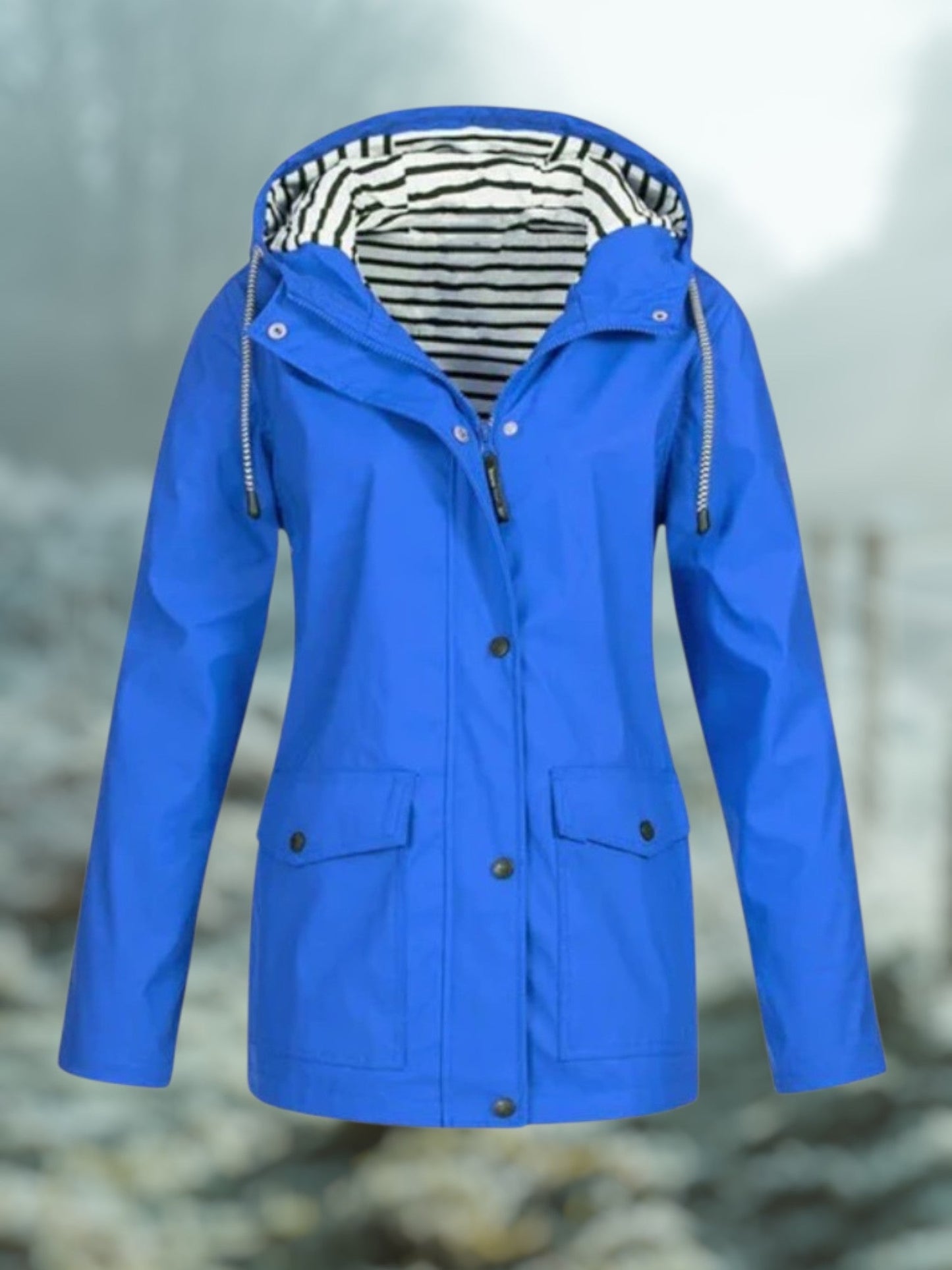 Winter-Regenjacke mit Kapuze | Wasserdicht 6