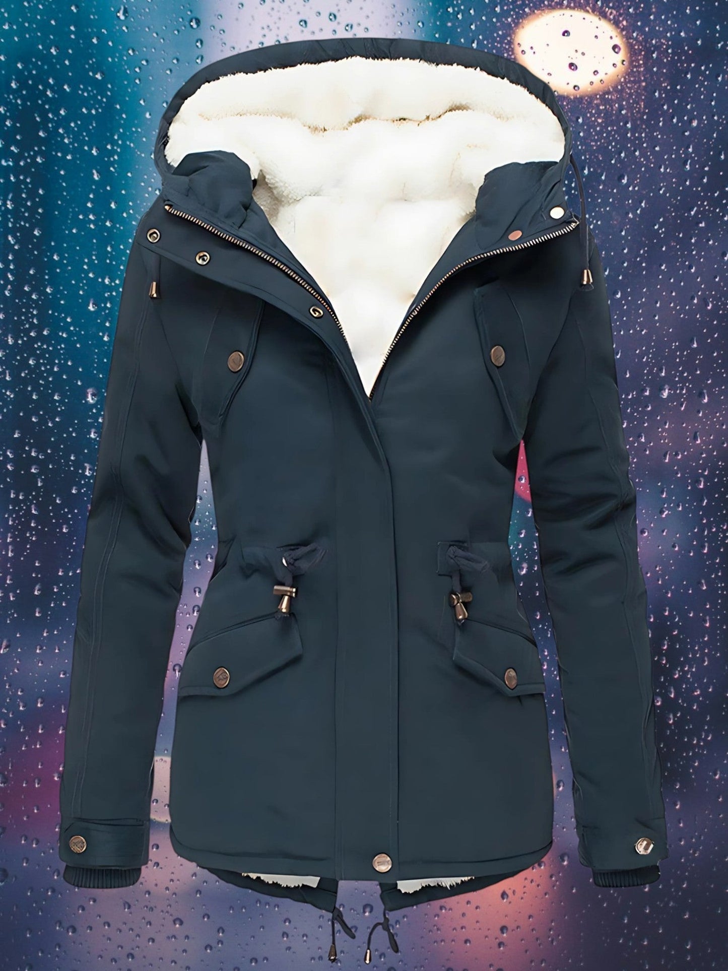 Winterjacke Damen | Abnehmbare Kapuze 3