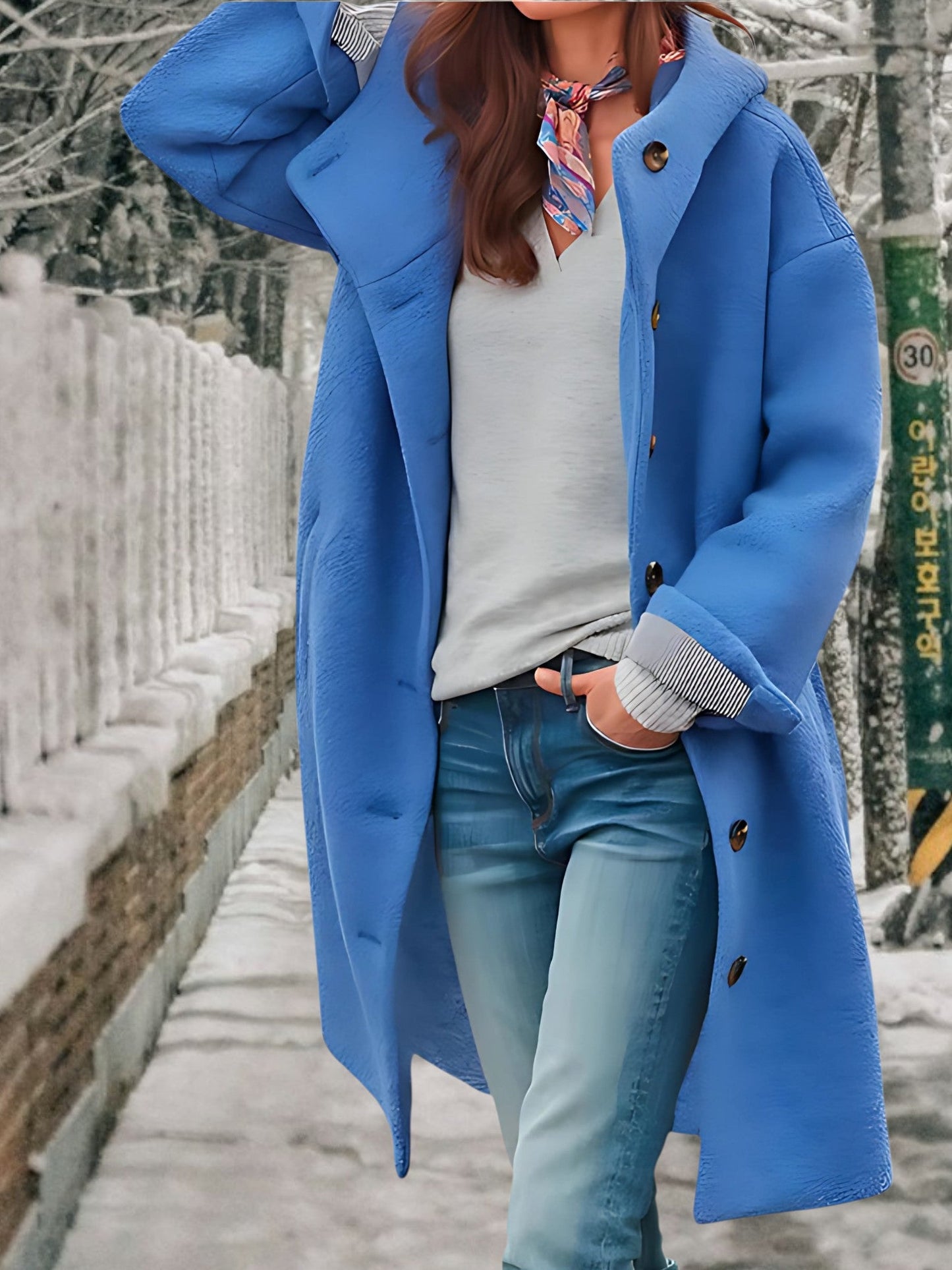 Winterjacke Damen | Button Up 1