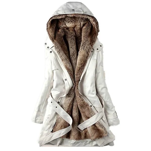 Winterjacke Damen | Kunstfellfutter | Elegante Passform 0