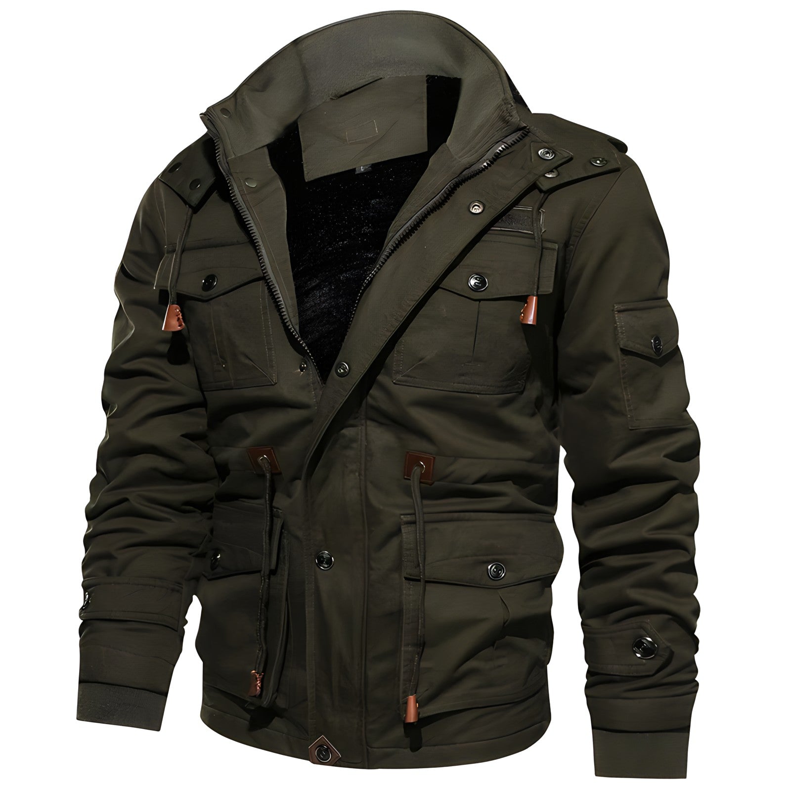Winterjacke Herren | Kapuze, Fleecefutter 2