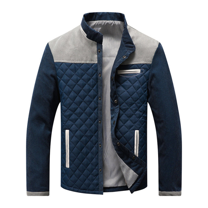 Winterjacke Herren | Klassischer Kragen, Zweifarbig