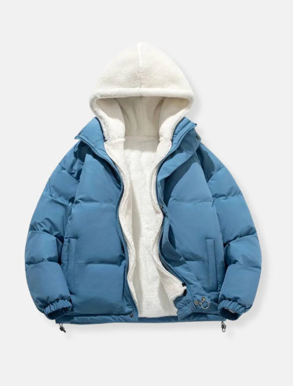 Winterjacke für Herren | Wattiert mit verstellbarer Kapuze | Winter