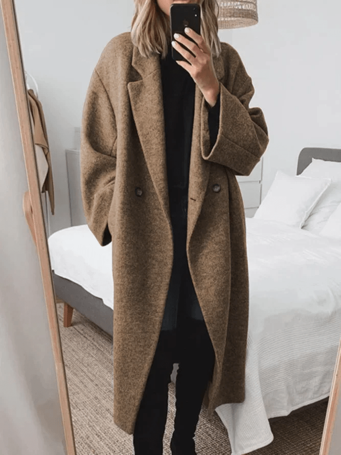 Wintermantel für Damen, lang, klassisches Design | Wärme 1