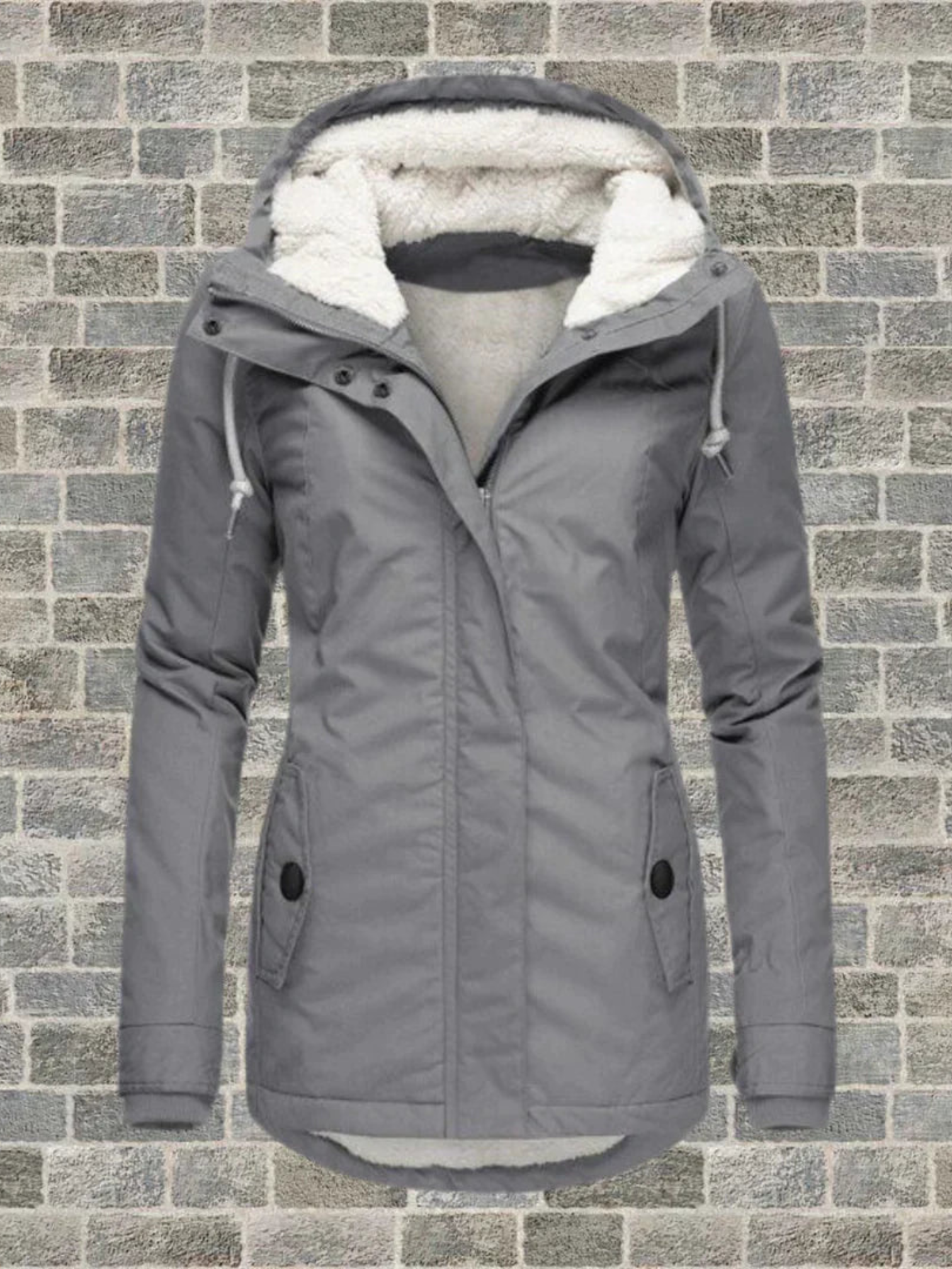 Wintermantel mit Kapuze für Damen | Normale Passform 0