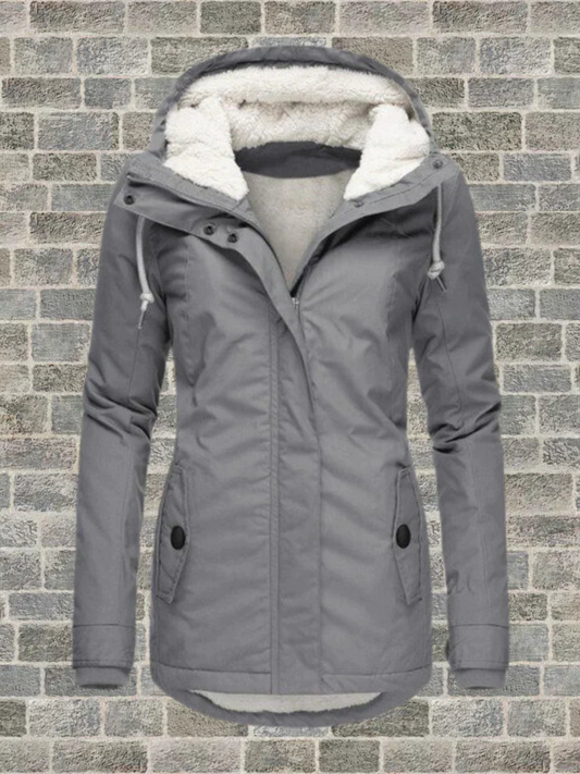 Wintermantel mit Kapuze für Damen | Normale Passform 0