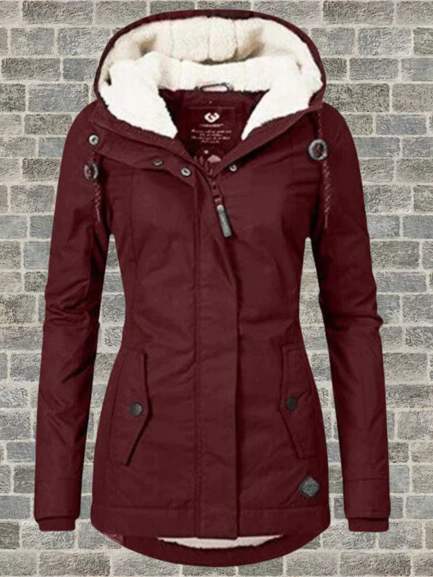 Wintermantel mit Kapuze für Damen | Normale Passform 4