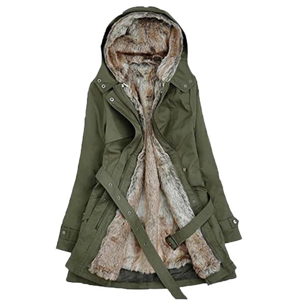Wintermantel mit Kunstfellfutter für Damen | Elegante Passform 3