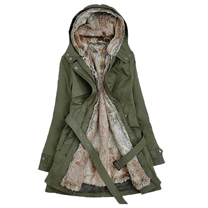 Wintermantel mit Kunstfellfutter für Damen | Elegante Passform 3