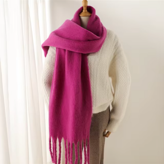 Winterschal für Damen | Dickes Pashmina-Design 0
