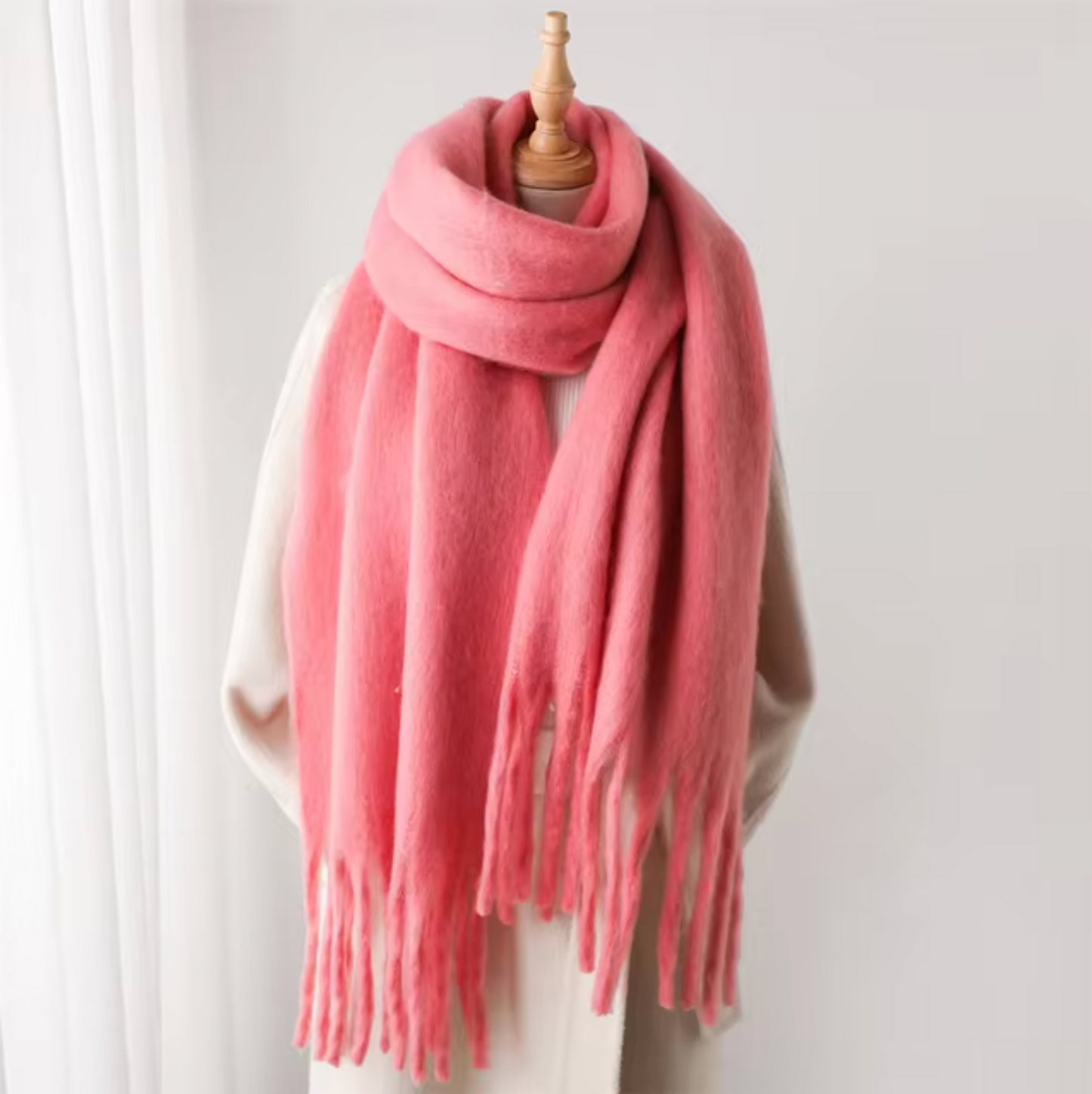 Winterschal für Damen | Dickes Pashmina-Design 12