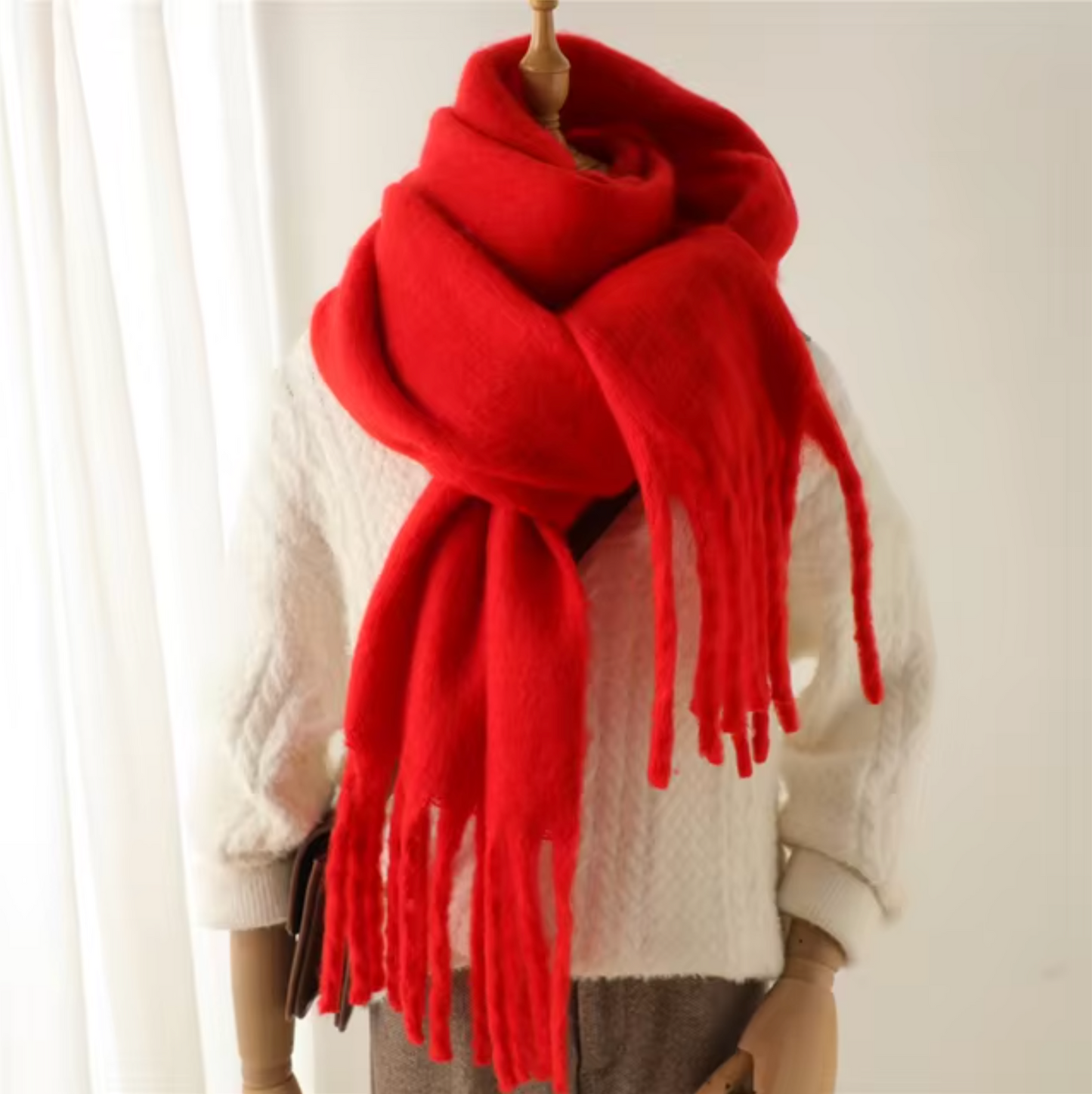 Winterschal für Damen | Dickes Pashmina-Design 5