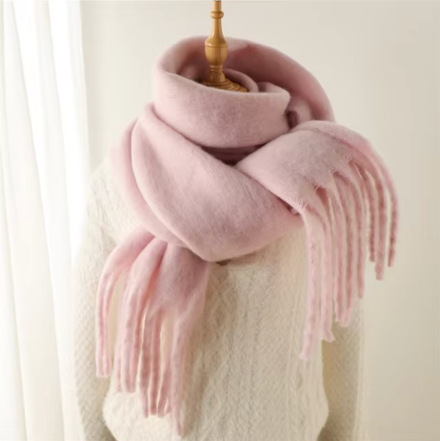 Winterschal für Damen | Dickes Pashmina-Design 6