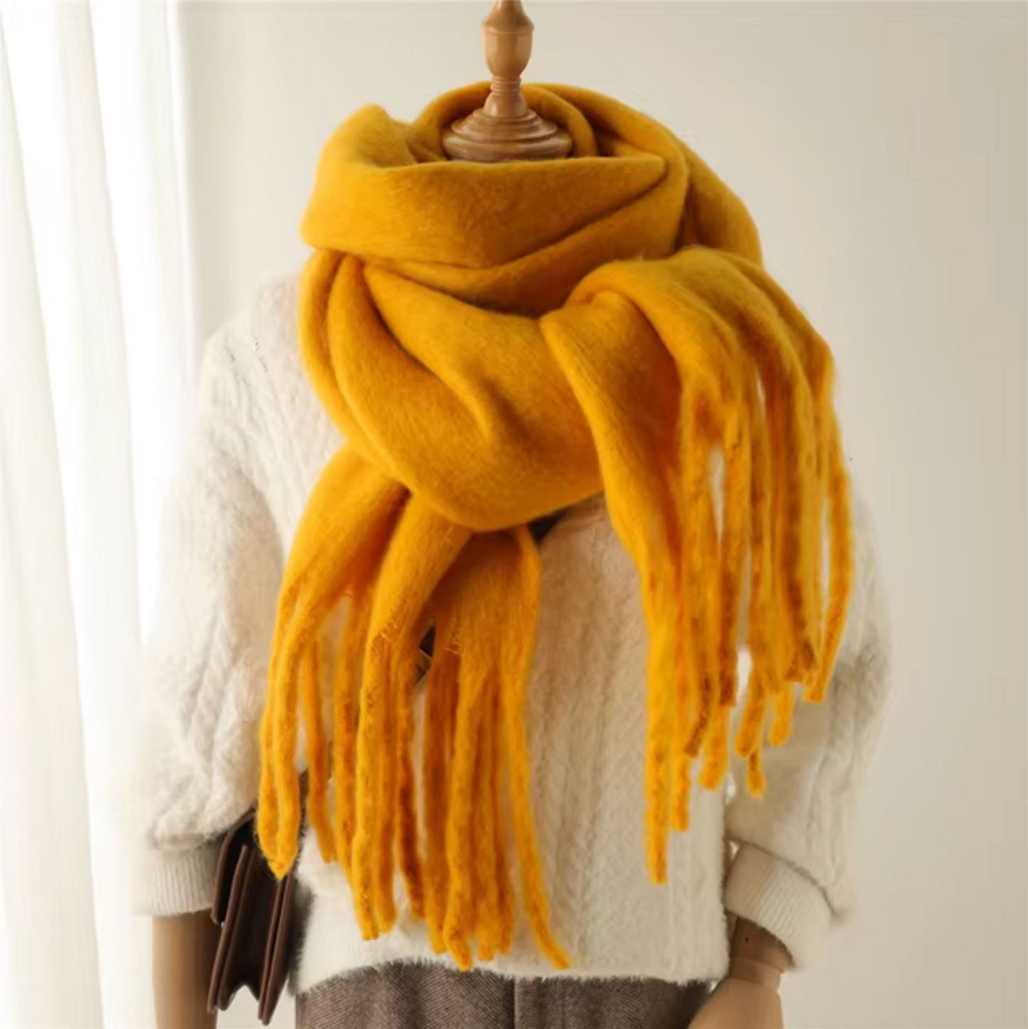 Winterschal für Damen | Dickes Pashmina-Design 8