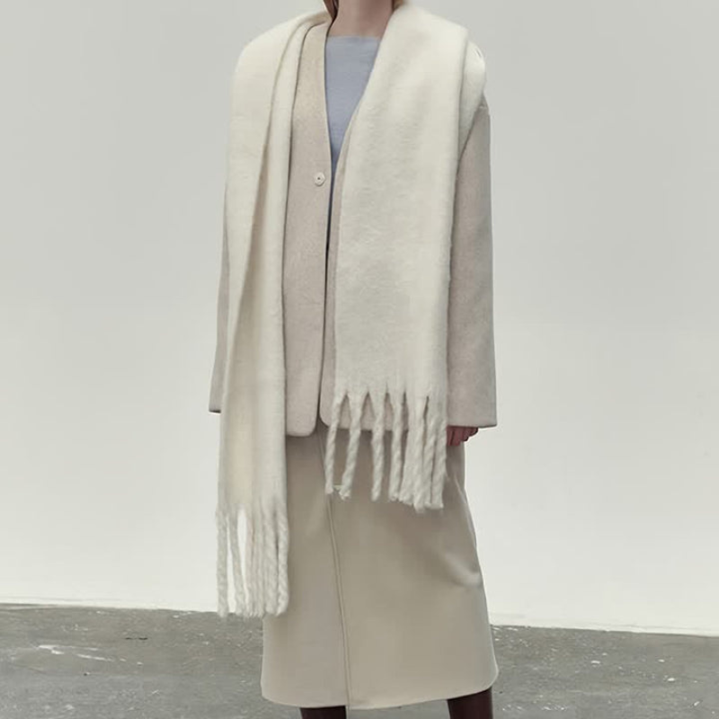 Winterschal für Damen | Gestricktes klassisches Design 1