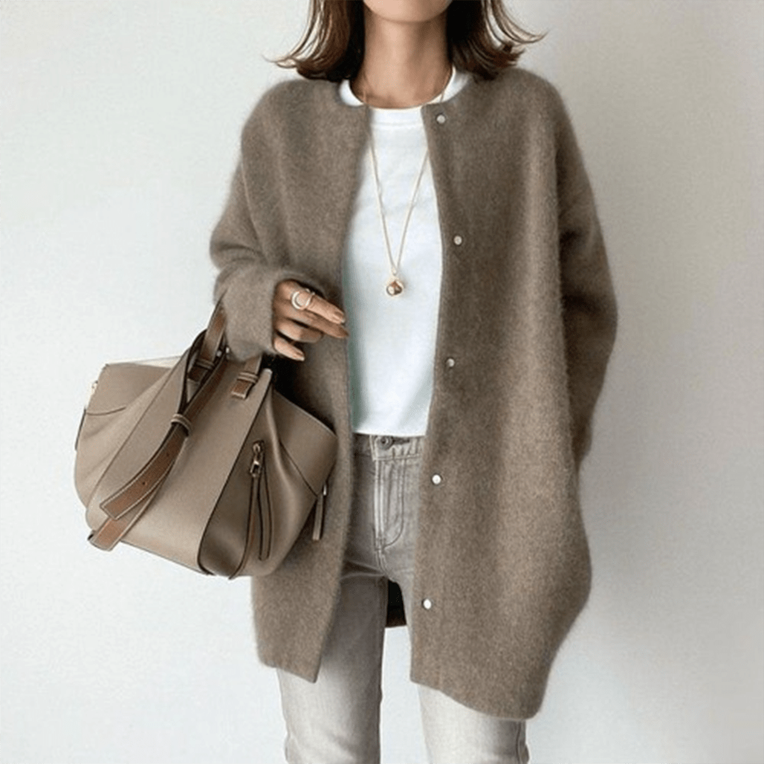 Woll Strickjacke für Damen | Leichte Wärme
