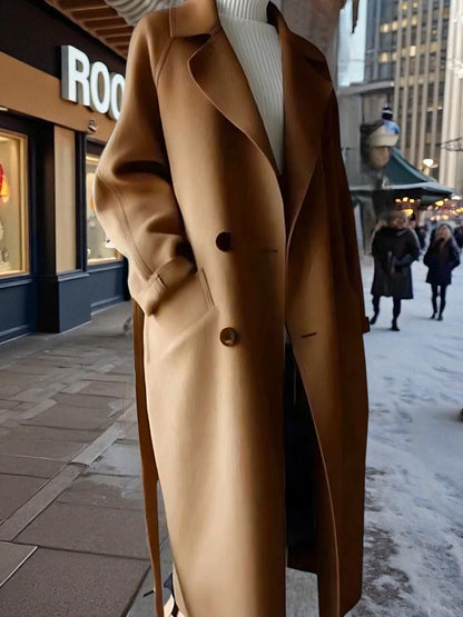 Wollmantel Damen | Knopfverschluss 2