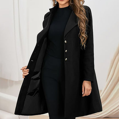 Wollmantel für Damen | Taillierte Passform, klassisches Design 1