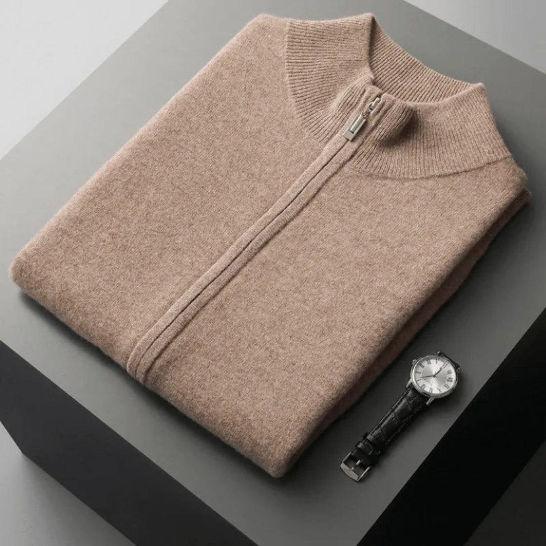 Wollweste mit durchgehendem Reißverschluss für Herren | Ärmellos 1