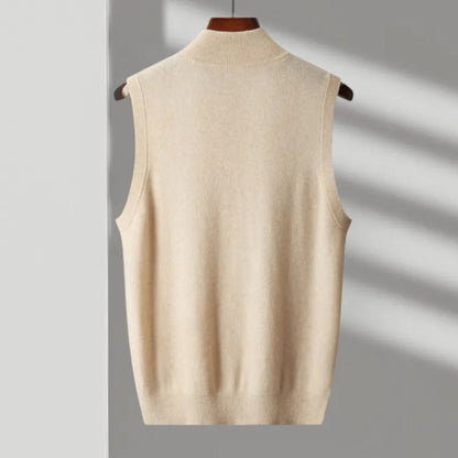 Wollweste mit durchgehendem Reißverschluss für Herren | Ärmellos 5