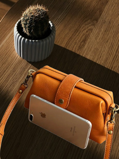 Zana | Elegante Damenhandtasche aus hochwertigem PU mit Vintage-Verschluss und großer Kapazität | Hellbraun
