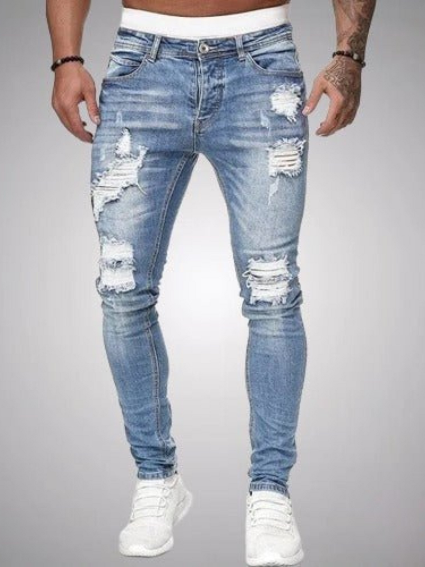 Zerrissene Jeans für Herren | Slim Fit 1