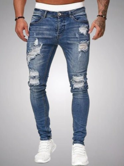 Zerrissene Jeans für Herren | Slim Fit