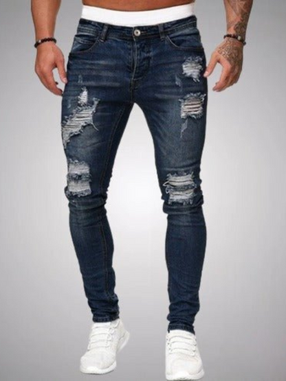 Zerrissene Jeans für Herren | Slim Fit