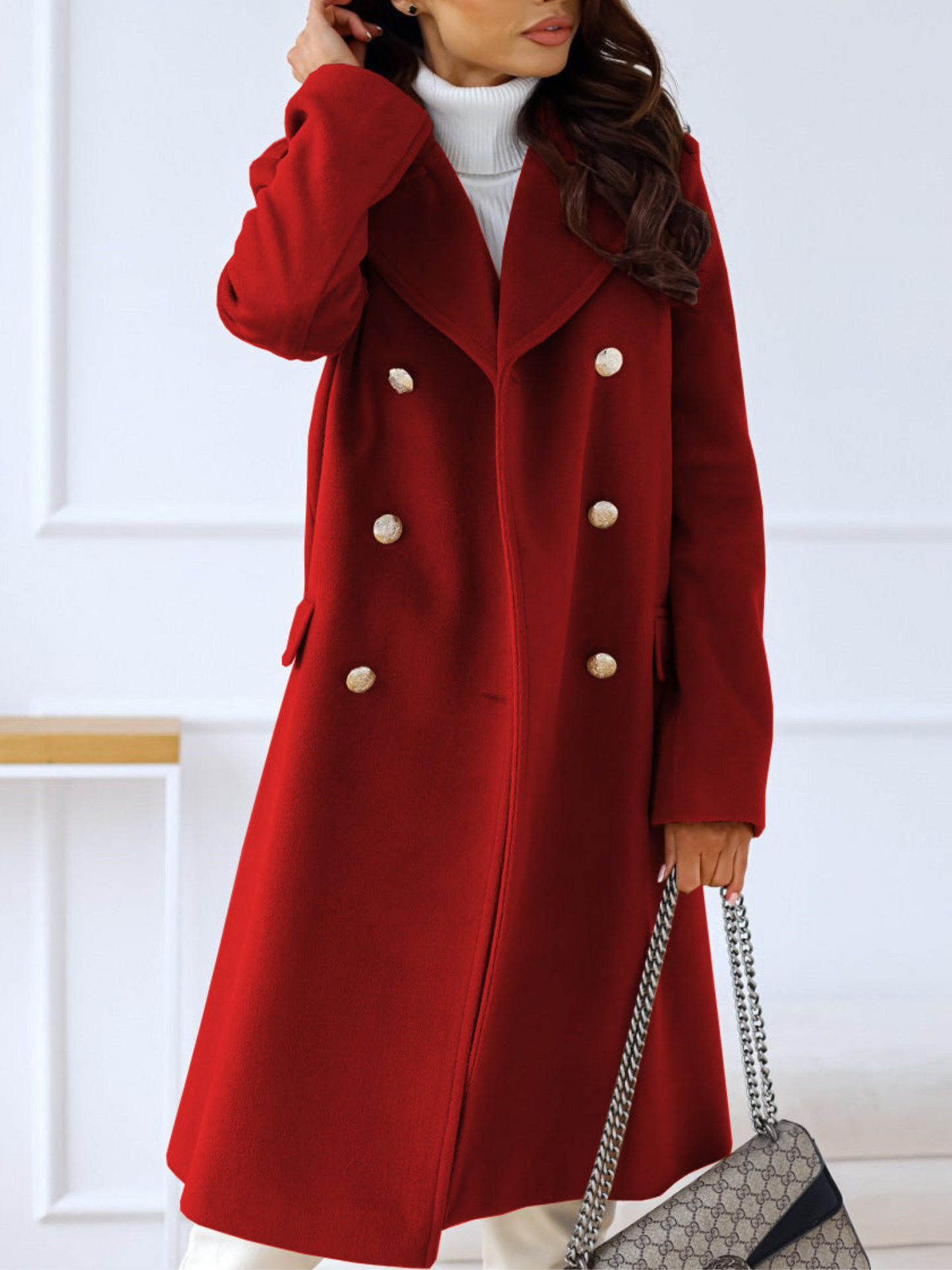 Zweireihiger Mantel für Damen | Winter 5